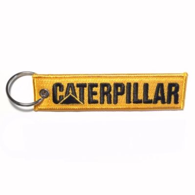 Caterpillar Orange Chain Fob Embroidered Key Locator