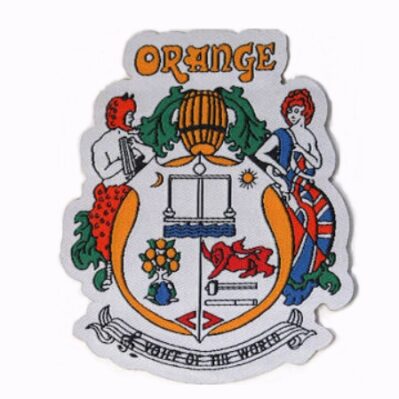 Orange Amplifiers Embroidered Iron-On Sew-On Patch