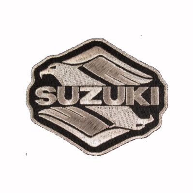 Suzuki Intruder Black-Silver Embroidered Iron-On Sew-On Patch