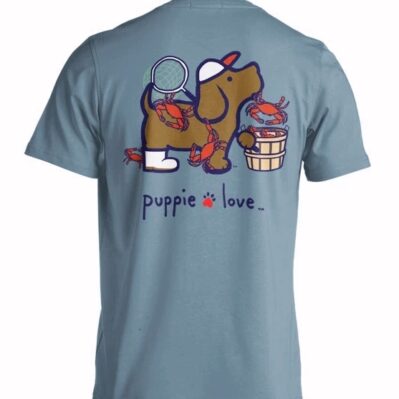 Puppie Love Dog Crab Pup Short Sleeve T-Shirt