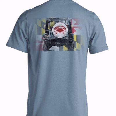 Maryland Flag SUV Offroading Wheel Cover Short Sleeve T-Shirt