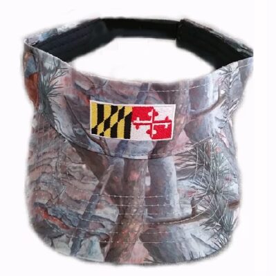 Maryland Flag Camo Visor Hat