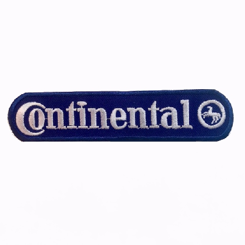 Continental Tire Blue Embroidered Iron-On Sew-On Patch