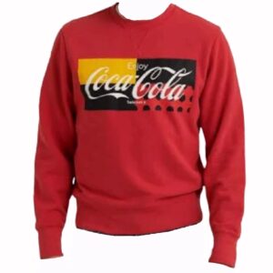 Coca-Cola Lucky Brand Long Sleeve Crew Neck T-Shirt Sweatshirt