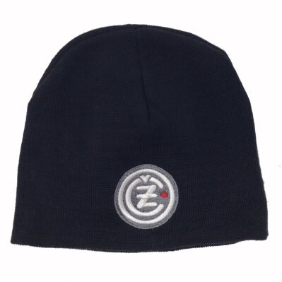 CZ Black Embroidered Beanie Cap Hat