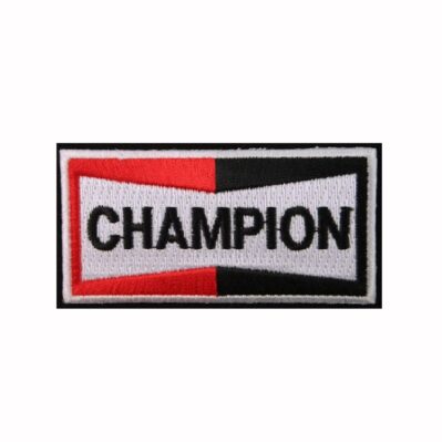 Champion Spark Plug Embroidered Iron-On Sew-On Patch