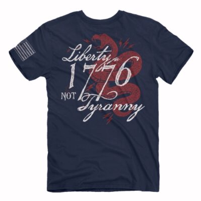 Liberty in 1776 Not Tyranny Short Sleeve Buck Wear T-Shirt