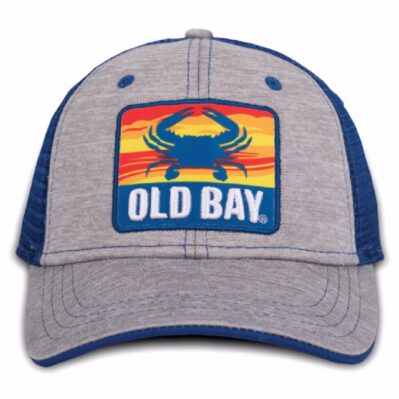 Old Bay Crab Sunset Silhouette Mesh Cap Hat
