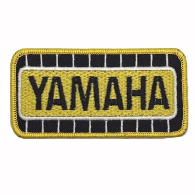 Yamaha Vintage Yellow-Black Embroidered Iron-On Sew-On Patch
