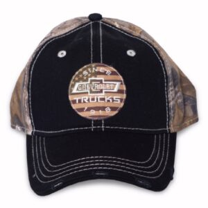 Chevrolet Chevy Camo Patch Distressed Cap Hat