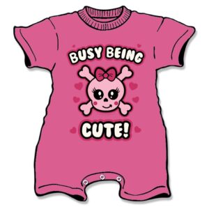 Busy Being Cute Pirate Baby Infant Jersey Romper One-Piece Snap Bodysuit
