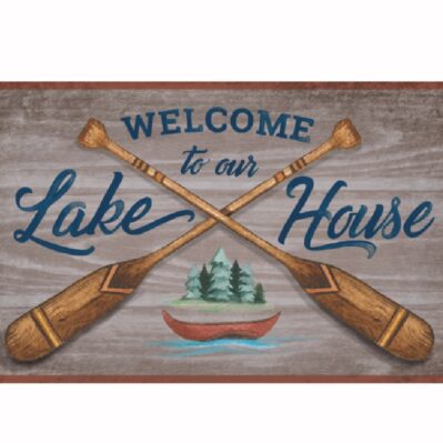 Welcome to Our Lake House Floormat