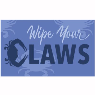 Wipe Your Claws Crab Floormat