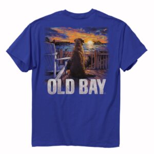 Old Bay Dog and Sunset Short Sleeve T-Shirt