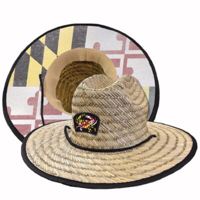 Maryland Patch Lifeguard Garden Straw Hat