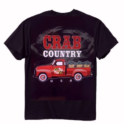 Crab Country USA Vintage Truck Short Sleeve T-Shirt