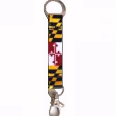 Maryland Flag Key Ring Keychain