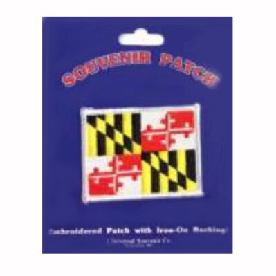 Maryland Flag Embroidered Iron-On Sew-On Patch