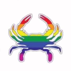 Crab Rainbow Pride Car Refrigerator Magnet