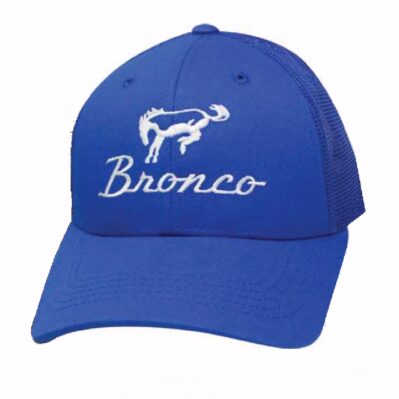 Ford Bronco Logo Blue Mesh Cap Hat