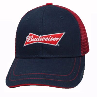 Budweiser Beer Blue/Red Mesh Cap Hat