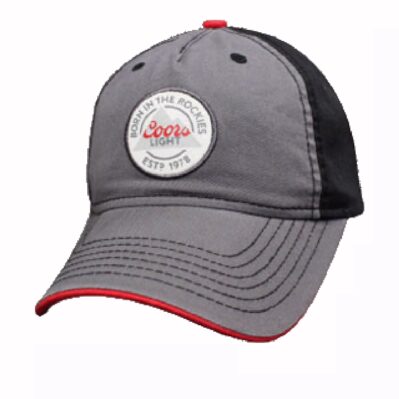 Coors Light Beer Born in the Rockies Solid Back Cap Hat