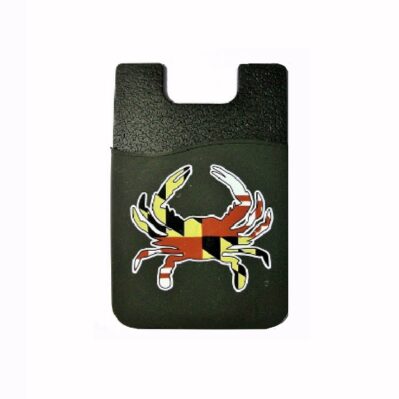 Maryland Crab Black Phone Card Holder