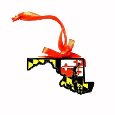 Maryland State Metal Holiday Tree Ornament