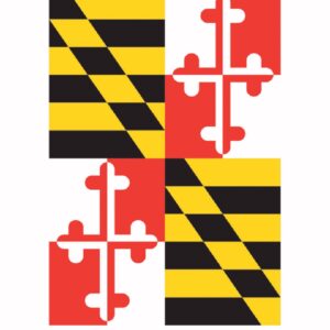 Maryland Flag Microfiber Kitchen Towel