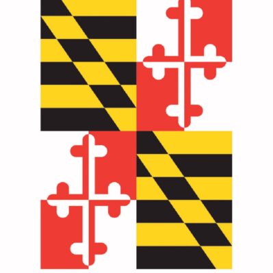 Maryland Flag Microfiber Kitchen Towel