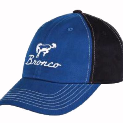 Ford Bronco Logo Blue and Black Cap Hat