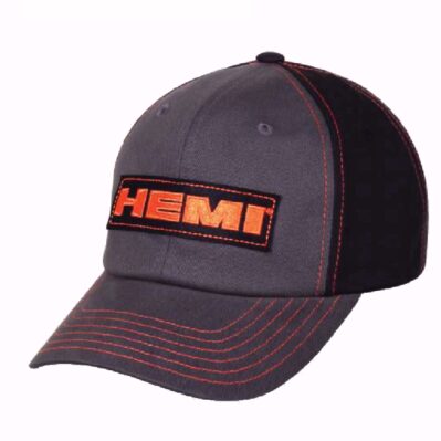Hemi Chrysler Dodge Logo Grey Black Cap Hat