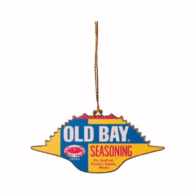 Old Bay Crab Shell Brass Holiday Tree Ornament