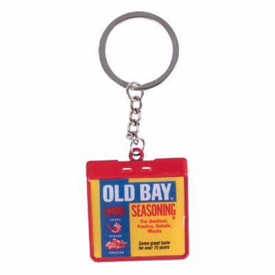 Old Bay Can Metal Key Ring Keychain