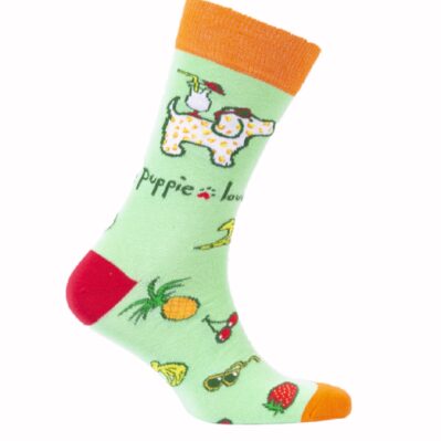 Puppie Love Dog Tropical Pup Youth Casual Socks