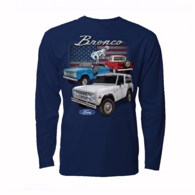 Ford Bronco U.S. Flag Long Sleeve T-Shirt Sweatshirt
