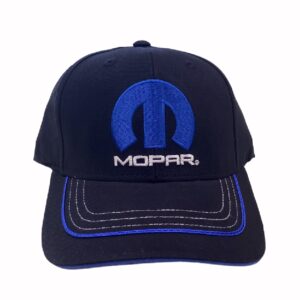 Mopar Embroidered Logo Cap Hat with Blue Brimlines