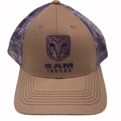 RAM Trucks Embroidered Mossy Oak Camo Mesh Back Cap Hat