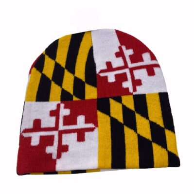 Maryland Flag Beanie Cap Hat