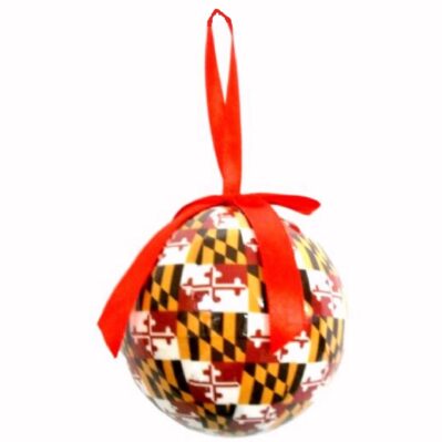 Maryland Flag Ball Holiday Tree Ornament
