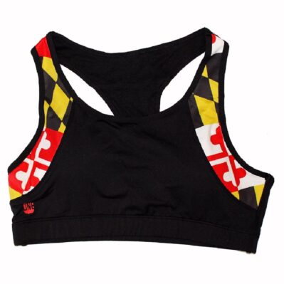 Route One Maryland Flag Outline Sports Bra