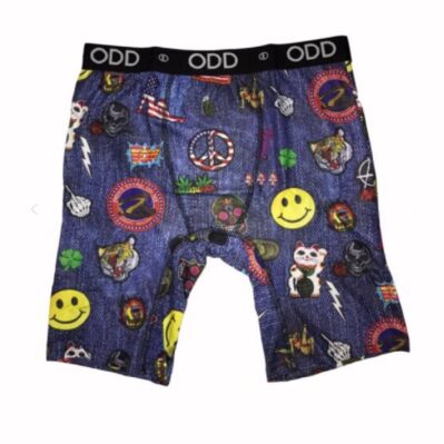 Denim and Patches Style Boxer Shorts Underwear Briefs