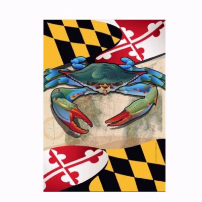 Maryland Flag and Blue Crab Garden Flag