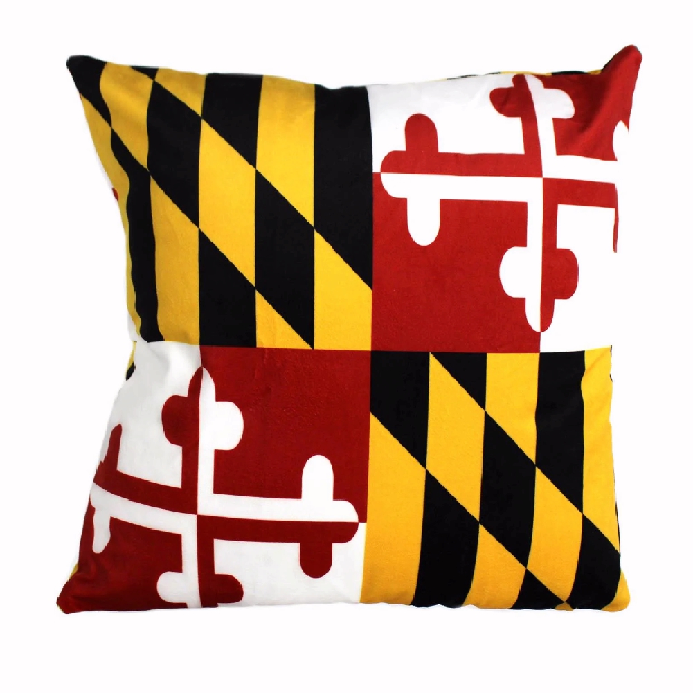 Maryland Flag Throw Pillow