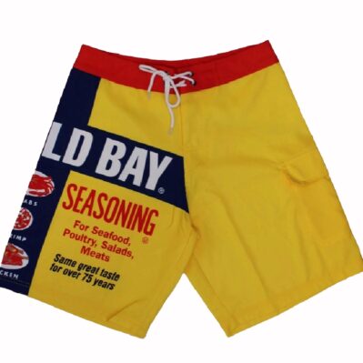 Route One Old Bay Can Logo Board Shorts