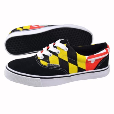 Route One Maryland Flag Casual Tennis Shoes Sneakers