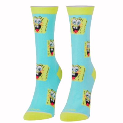 SpongeBob Blocks All Over Athletic Crew Socks
