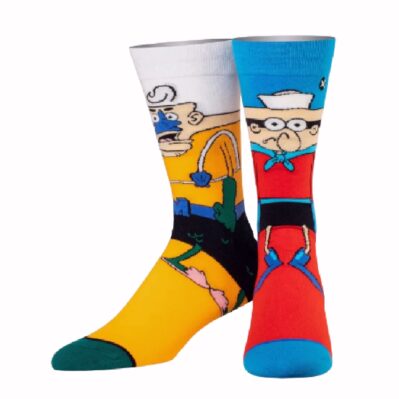 Mermaid Man and Barnacle Boy Athletic Crew Socks