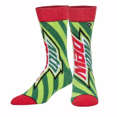 Mountain Dew Stripes Athletic Crew Socks