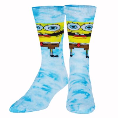 SpongeBob Wavy Tie Dye Athletic Crew Socks